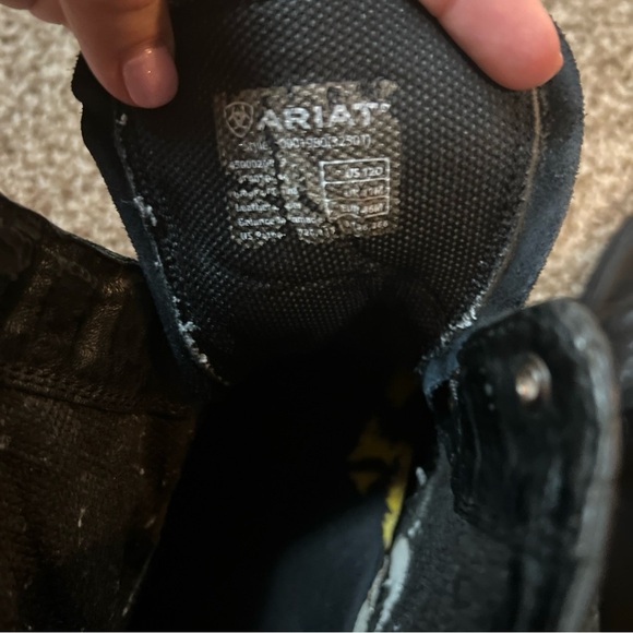 Ariat Heritage LaceUp Boot Size 12D Black Leather - Picture 9 of 11